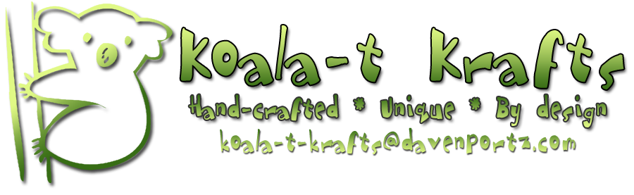 Koala-T Krafts Logo image hand-crafted, unique, and by design.