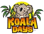 Koala smiling with Koala Days text